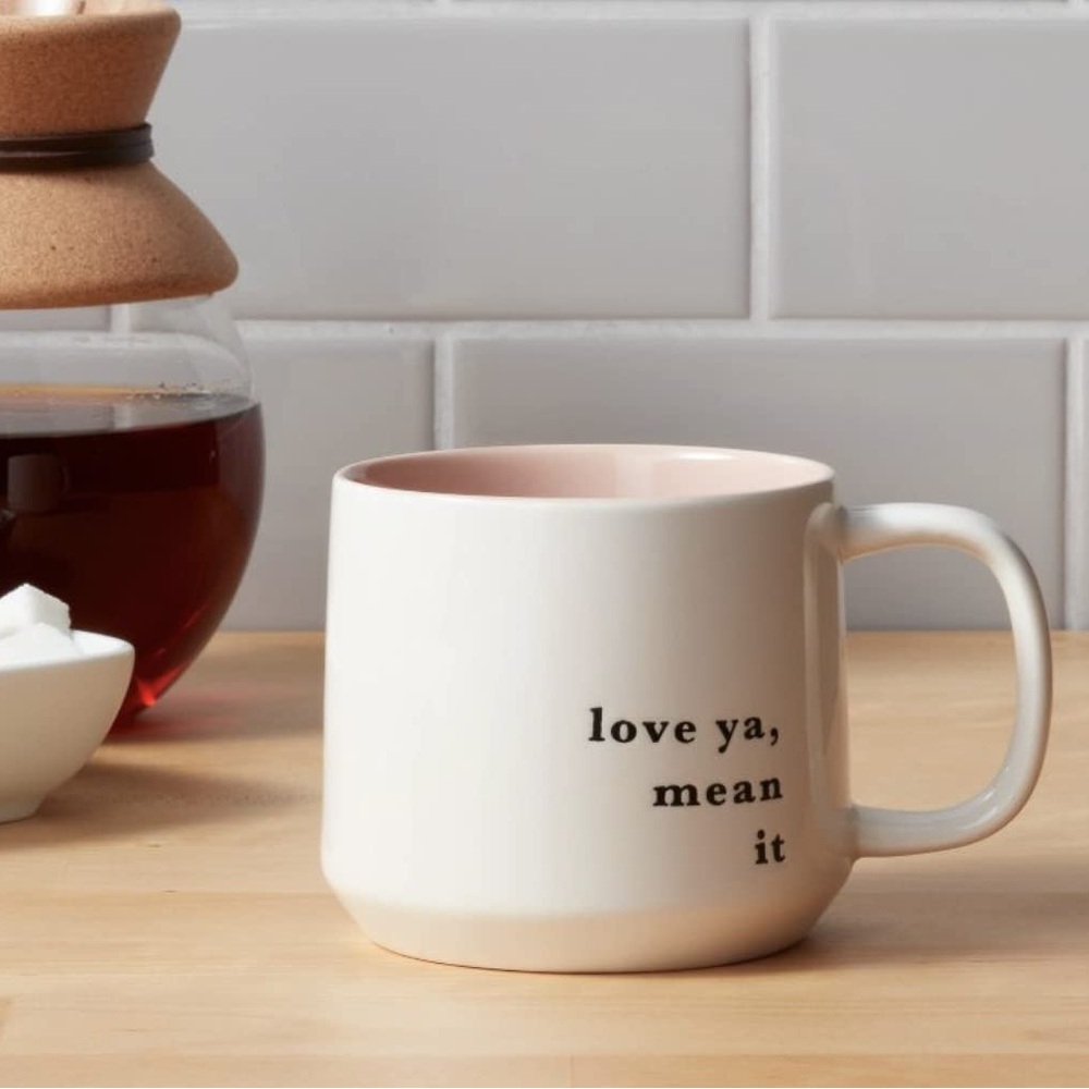 Threshold White Mug with Pink Interior